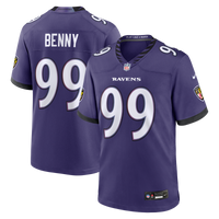 Baltimore Ravens Rayshaun Benny Purple Team Game Jersey