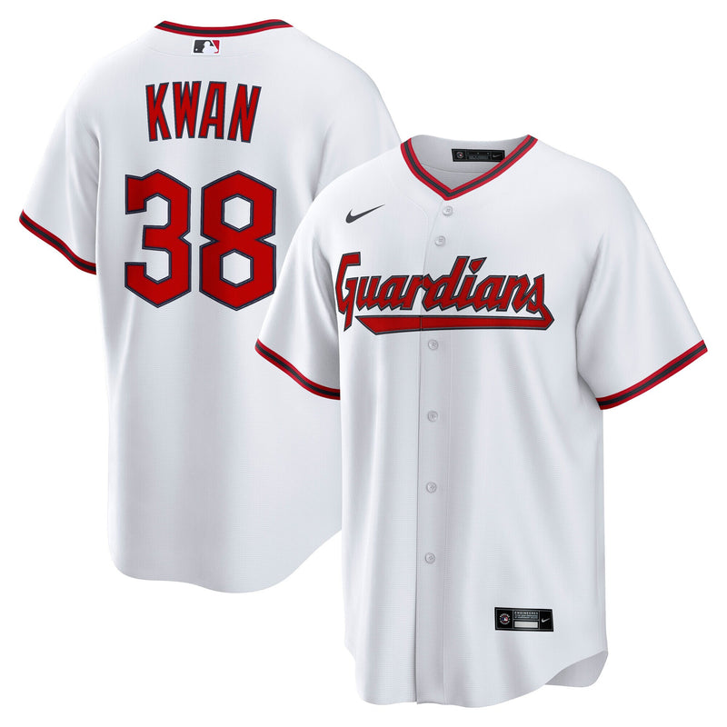 Cleveland Guardians Steven Kwan White Home Replica Jersey
