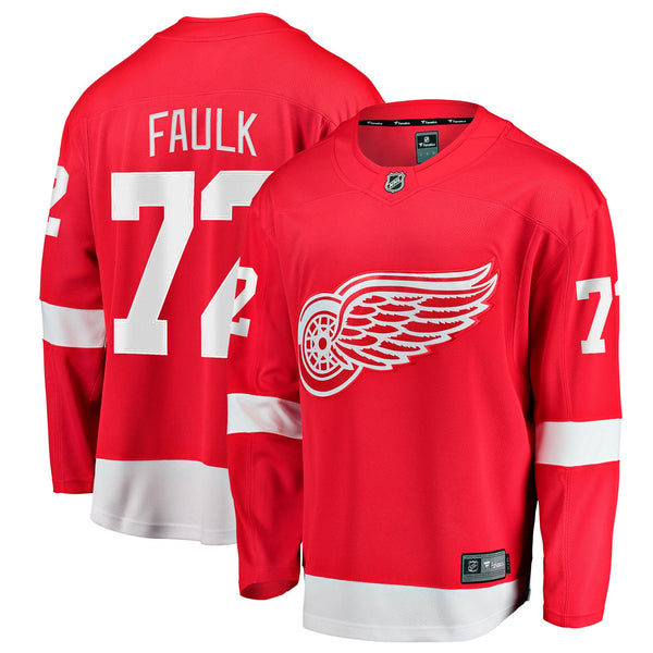 Detroit Red Wings Justin Faulk Red Home Breakaway Jersey