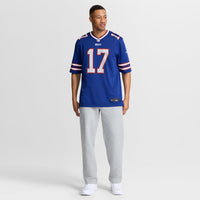Buffalo Bills Josh Allen Royal Team Game Player Jersey