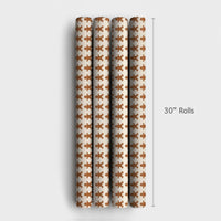 Holiday Cookie Gift Wrap, Gingerbread Man Wrapping Paper, Adorable Christmas Cookie Wrapping Paper, Whimsical Winter Holiday Wrapping Paper
