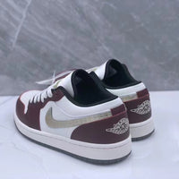Low Top Sneakers, Brown White Colorway, Lace Up Design, Casual Gift for Sneaker Fans