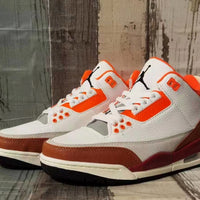Sneakers, White Red Orange Colorway, Lace Up Design, Casual Gift for Sneaker Fans