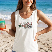 Hairdresser Christmas Tank, Christmas Hairstylist Tank Top, Holiday Salon Sleeveless Tee, Retro Hair Stylist Tank, Beauty Xmas Present