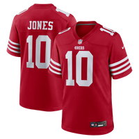 San Francisco 49ers Mac Jones Scarlet Team Game Jersey