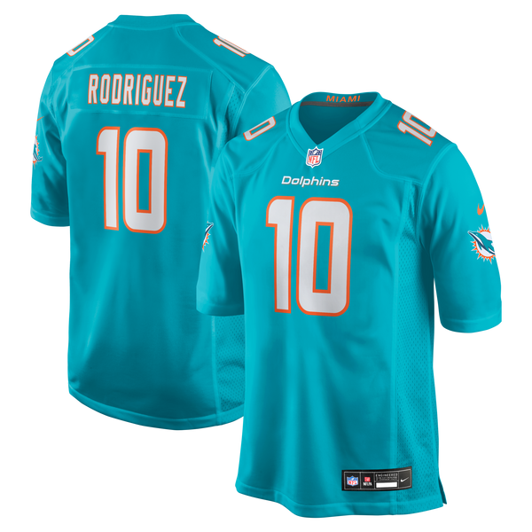 Miami Dolphins Jacob Rodriguez Aqua Game Jersey