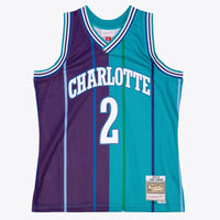 Charlotte Hornets Larry Johnson 1992 Split Swingman Jersey