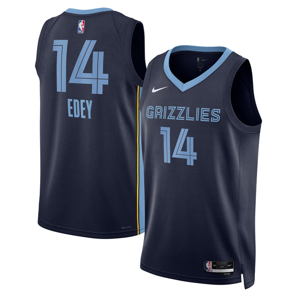 Memphis Grizzlies Icon Swingman Jersey - Navy - Zach Edey