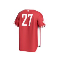 #27 Houston Cougars Adult Lightweight Collegiate Baseball Fashion Jersey - Red