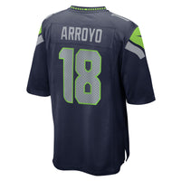 Seattle Seahawks Elijah Arroyo College Navy Team Game Jersey