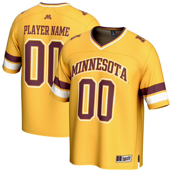 Minnesota Golden Gophers NIL Pick-A-Player Football Fashion Jersey - Gold