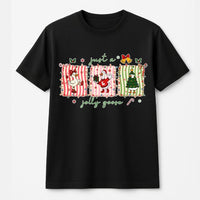 Humorous Holiday Birds Graphic Tee, Jolly Goose Christmas Shirt, Adorable Goose Lover T-Shirt, Winter Holiday Animal Tee, Silly Goose Graphic Shirt