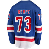 New York Rangers Matt Rempe Blue Home Breakaway Jersey