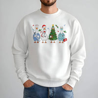Humorous Goose Holiday Crewneck, Christmas Nurse Sweatshirt, Adorable RN Medical Sweater, Nursing Student Pullover, Doctor Hospital Present