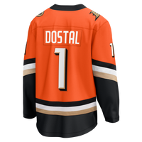 Anaheim Ducks Lukas Dostal Orange Home Breakaway Jersey