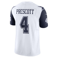 Dallas Cowboys Dak Prescott White Limited Jersey