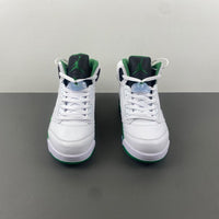 High Top Sneakers, White Green Colorway, Leather Footwear, Lace Up Design, Casual Gift for Sneaker Fans