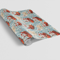 Amusement Park Gift Wrap, Santa on Roller Coaster Wrapping Paper, Whimsical Christmas Wrapping Paper, Humorous Holiday Gift Wrap, Present Wrap