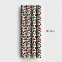 Red Green Gift Wrap, Watercolor Polka Dot Wrapping Paper, Modern Dot Wrapping Paper, Adorable Holiday Gift Wrap, Christmas Wrapping Paper