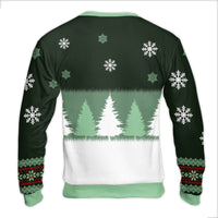 Humorous Pine Tree Holiday Sweater, What Ugly Christmas Sweater, Sarcastic Xmas Ugly Sweater, Winter Forest Graphic Sweatshirt, Seasonal Present