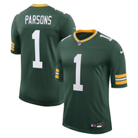 Green Bay Packers Micah Parsons Green Stitched Limited Jersey