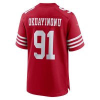 San Francisco 49ers Sam Okuayinonu Scarlet Team Game Jersey