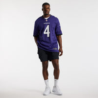 Baltimore Ravens Zay Flowers Purple Team Game Jersey