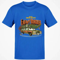 National Lampoons Christmas Vacation Shirt, Burn Some Dust Eat My Rubber T-Shirt, Retro Car Graphic Tee, Humorous Holiday Movie Apparel