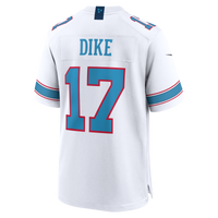 Tennessee Titans Chimere Dike White Game Jersey