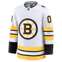 Boston Bruins White Away Premium Custom Jersey