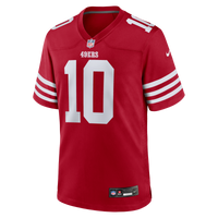 San Francisco 49ers Mac Jones Scarlet Team Game Jersey