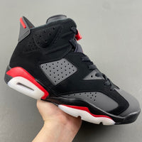 Low Top Sneakers, Carbon Gray Black Red Colorway, Lace Up Design, Casual Gift for Sneaker Fans