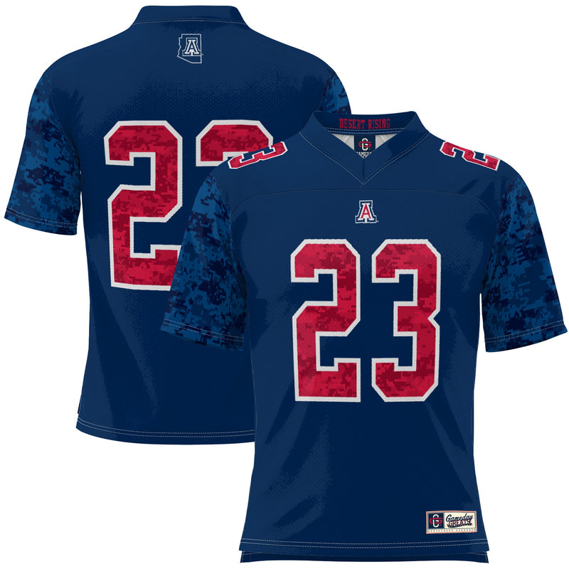#23 Arizona Wildcats Military Appreciation Football Jersey - Navy