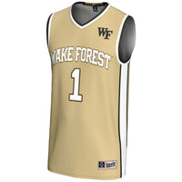 #1 Wake Forest Demon Deacons Lightweight Basketball Jersey - Gold