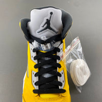 High Top Sneakers, Yellow Colorway, Lace Up Design, Casual Gift for Sneaker Fans