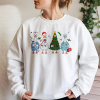 Humorous Goose Holiday Crewneck, Christmas Nurse Sweatshirt, Adorable RN Medical Sweater, Nursing Student Pullover, Doctor Hospital Present