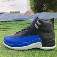High Top Sneakers, Blue White Black Colorway, Lace Up Design, Casual Gift for Sneaker Fans