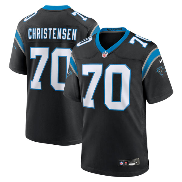 Carolina Panthers Brady Christensen Black Team Game Jersey
