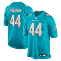 Miami Dolphins Chop Robinson Aqua Player Game Jersey