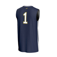 #1 Toledo Rockets Lightweight Collegiate Basketball Fashion Jersey - Navy