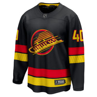Vancouver Canucks Elias Pettersson Black Breakaway Jersey