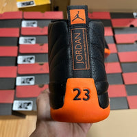 Sneakers, Black Orange Colorway, Casual Gift for Sneaker Fans