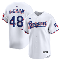 Texas Rangers Jacob deGrom White Home Limited Jersey