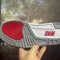Sneakers, White Red Colorway, Lace Up Design, Casual Gift for Sneaker Fans