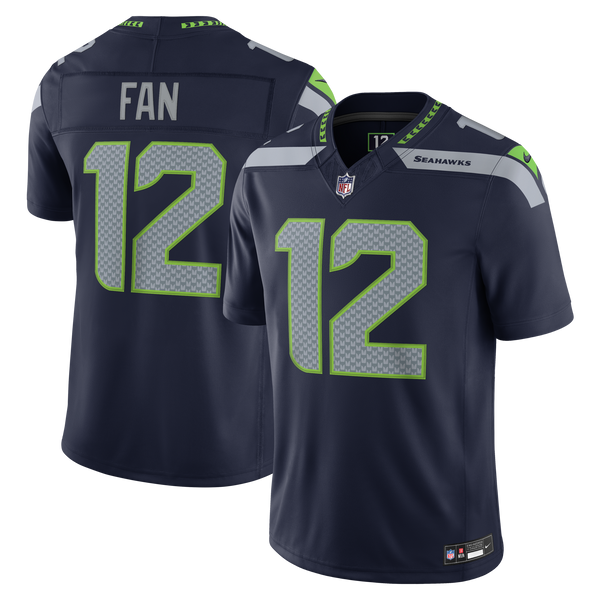 Seattle Seahawks 12s College Navy Team Stitched Limited Jersey
