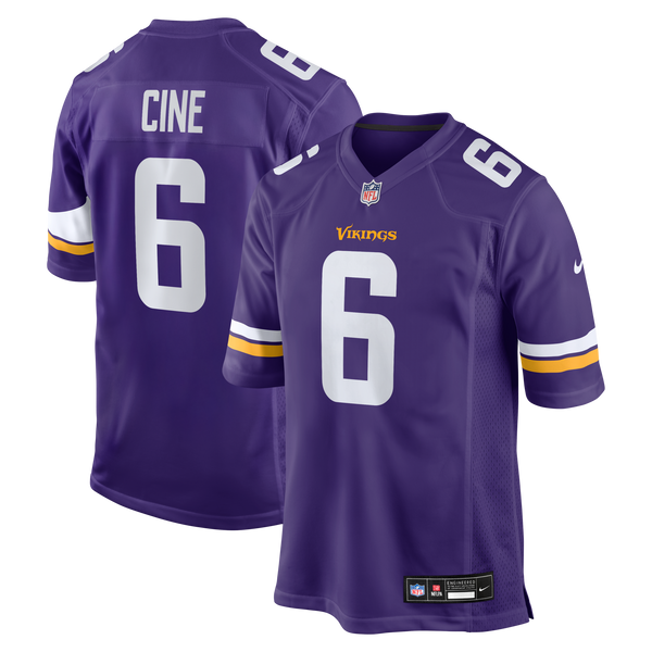 Minnesota Vikings Lewis Cine Purple Game Player Jersey
