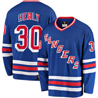 New York Rangers Glenn Healy Blue Premier Breakaway Retired Player Jersey