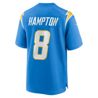 Los Angeles Chargers Omarion Hampton Powder Blue Game Player Jersey