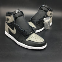 Retro High Top Sneakers, Black Gray Colorway, Lace Up Design, Casual Gift for Sneaker Fans