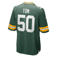 Green Bay Packers Zach Tom Green Game Player Jersey